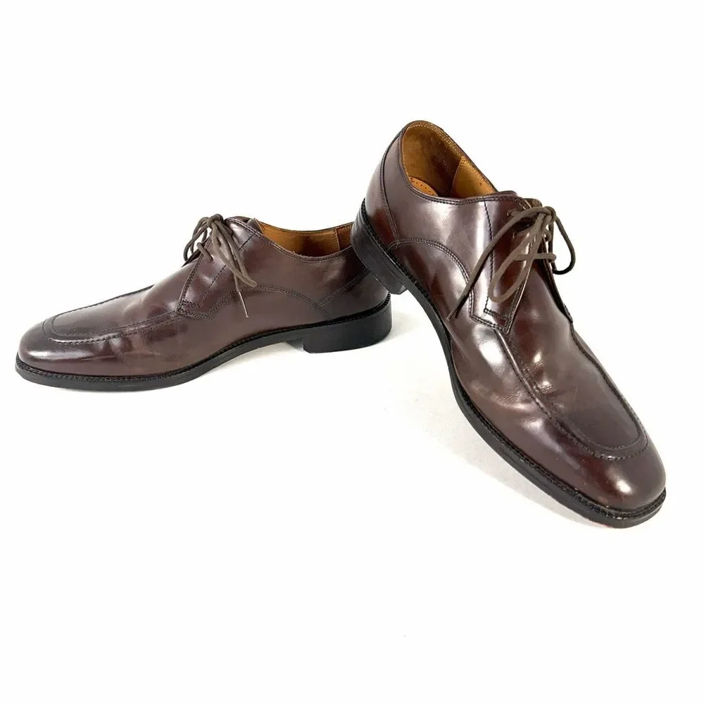 Cole Haan Eaton C07138 Apron Lace Up Oxfords Moc Toe Brown shoes Men's 10.5 M